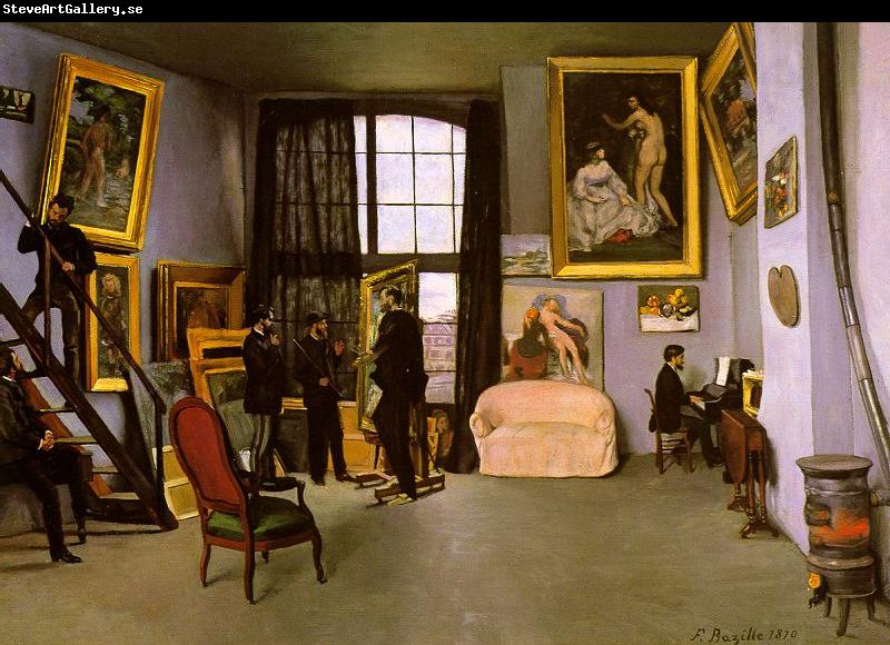 Frederic Bazille The Artist's Studio on the Rue de la Condamine